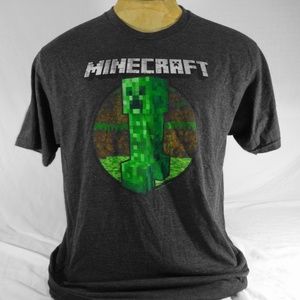 Minecraft Gray Men's T-Shirt Size XL